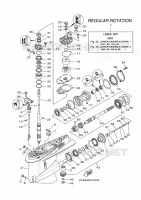 PROPELLER HOUSING AND TRANSMISSION 1 for Yamaha F250 2017