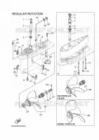 PROPELLER HOUSING AND TRANSMISSION 2 for Yamaha F250 2017