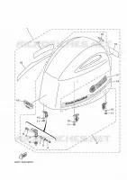 FAIRING UPPER for Yamaha LF150 2017