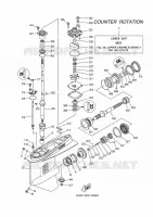 PROPELLER HOUSING AND TRANSMISSION 3 for Yamaha LF150 2017