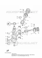 CRANKSHAFT / PISTON for Yamaha FL200 2014