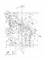 FRONT FAIRING BRACKET for Yamaha FL250 2011