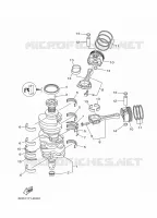 CRANKSHAFT / PISTON for Yamaha FL250 2011