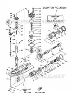 LOWER CASING & DRIVE 3 for Yamaha LZ200 2004