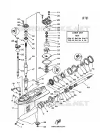 LOWER CASING & DRIVE 1 for Yamaha Z200 2006