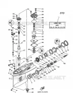 LOWER CASING & DRIVE 1 for Yamaha Z200 2005