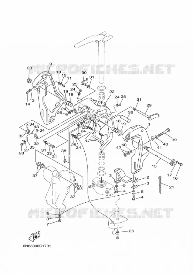 MOUNT 1 Yamaha OUTBOARD ENGINES 200hp (147.1kW) 2004 Z200  Z200NETOX