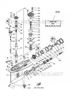 LOWER CASING & DRIVE 1 for Yamaha Z200 2004