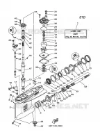 LOWER CASING & DRIVE 1 for Yamaha Z200 2002
