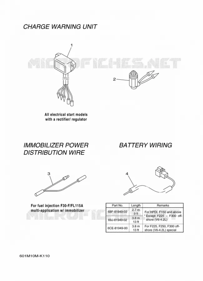 ELECTRICAL  Yamaha OUTBOARD ENGINES 2012 2012 RIGGING METER-2012  RIGGING METER-2012