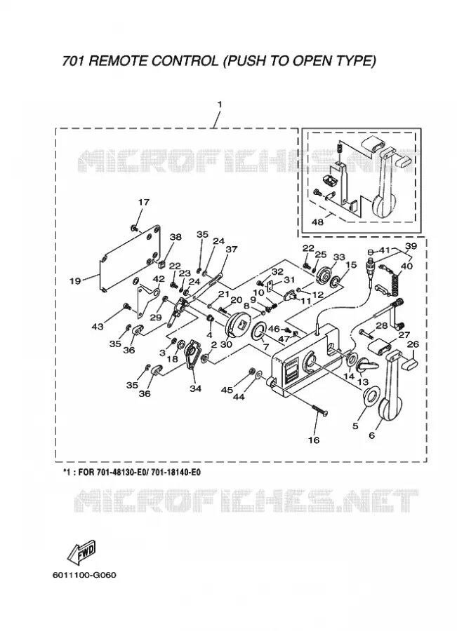REMOTE CONTROL ASSEMBLY 2 Yamaha OUTBOARD ENGINES 2012 2012 RIGGING REMOCON-2012  RIGGING REMOCON-2012