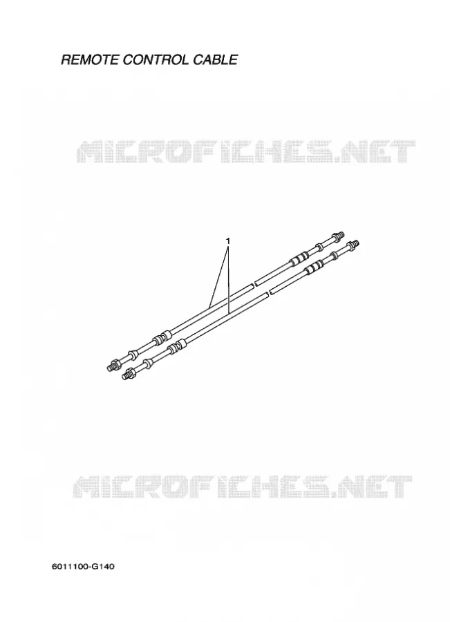 REMOTE CONTROL CABLES Yamaha OUTBOARD ENGINES 2012 2012 RIGGING REMOCON-2012  RIGGING REMOCON-2012