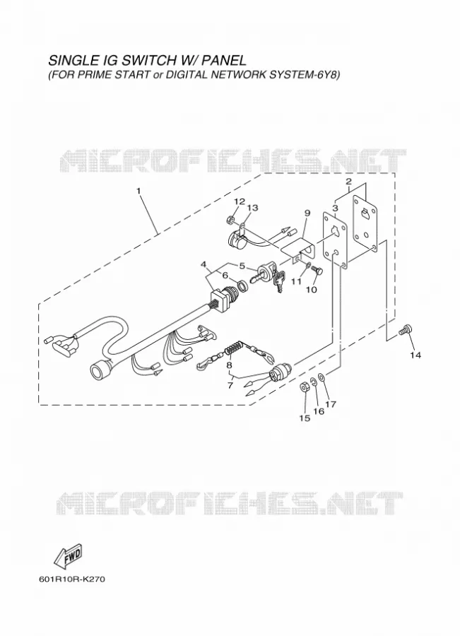 SWITCH PANEL 2 Yamaha OUTBOARD ENGINES 2012 2012 RIGGING REMOCON-2012  RIGGING REMOCON-2012