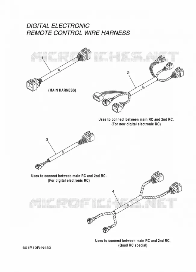 WIRE HARNESS 2 Yamaha OUTBOARD ENGINES 2017 2017 RIGGING REMOCON-2017  RIGGING REMOCON-2017