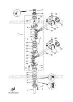 CRANKSHAFT / PISTON for Yamaha E15 2003