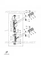 CRANKSHAFT / PISTON for Yamaha E8 2010