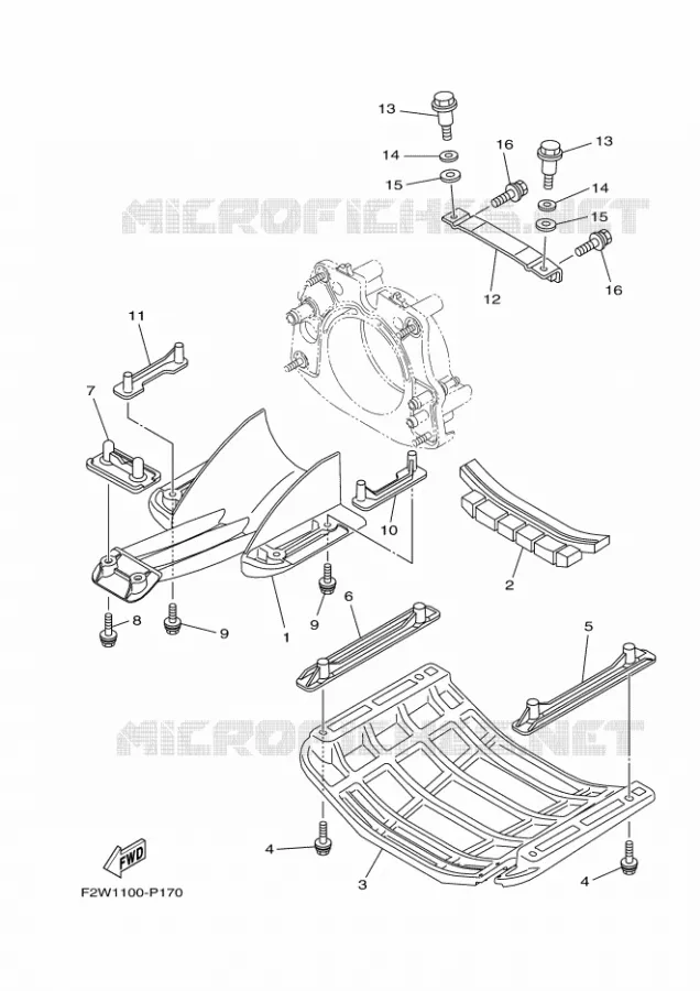 JET UNIT 4 Yamaha WAVERUNNER 1800 2016 VX1800A-R  VX1800A-R