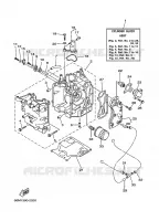 CYLINDER / CRANKCASE 1 for Yamaha F15 2002