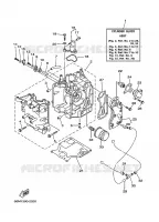 CYLINDER / CRANKCASE 1 for Yamaha F15 2002