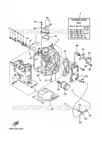 CYLINDER / CRANKCASE 1 for Yamaha F15 2002