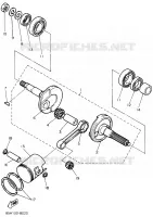 CRANKSHAFT / PISTON for Yamaha SNOSCOOT 1989
