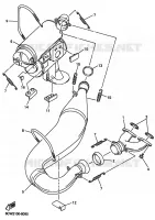 EXHAUST for Yamaha VMAX 1999