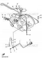 FUEL TANK for Yamaha VMAX 1999