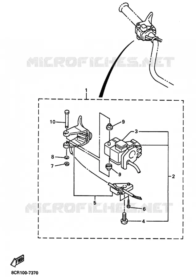 HANDLE SWITCH / LEVER Yamaha snowmobiles 700 2003 VENTURE  VT700