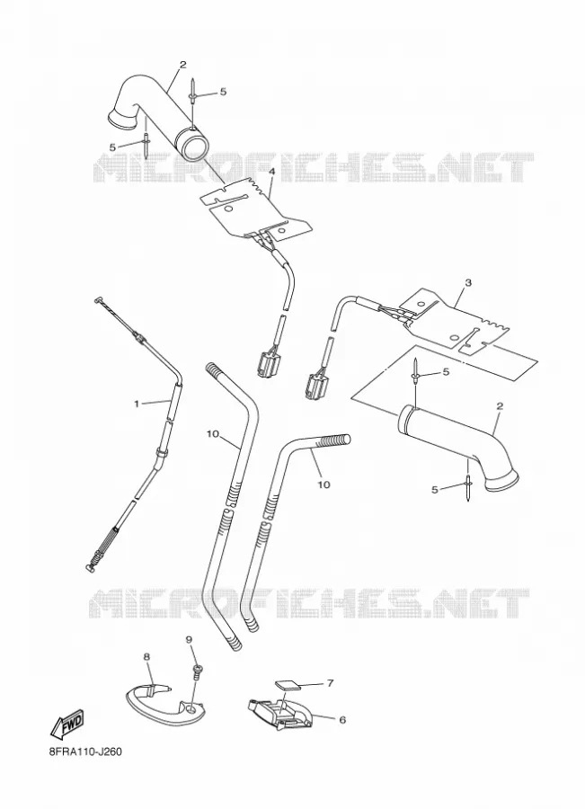 CONTROL CABLE Yamaha snowmobiles 1000 2017 APEX  RX10ST3