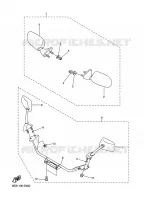 ALTERNATIVE REAR VIEW MIRROR for Yamaha RS VECTOR 2007