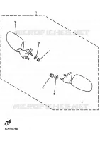 ALTERNATIVE REAR VIEW MIRROR for Yamaha RS VENTURE 2017