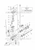 PROPELLER HOUSING AND TRANSMISSION 1 for Yamaha F4 2017