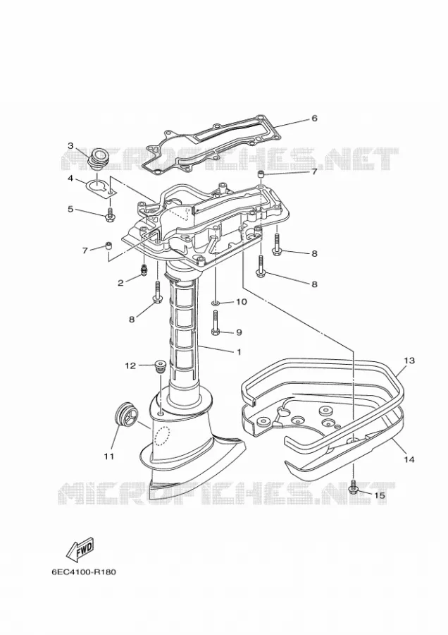CASING Yamaha OUTBOARD ENGINES 5hp (3.7kW) 2018 F5  F5AMHS
