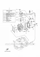 CYLINDER / CRANKCASE 1 for Yamaha F5 2017