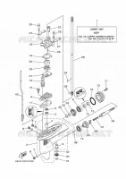 PROPELLER HOUSING AND TRANSMISSION 1 for Yamaha F5 2017