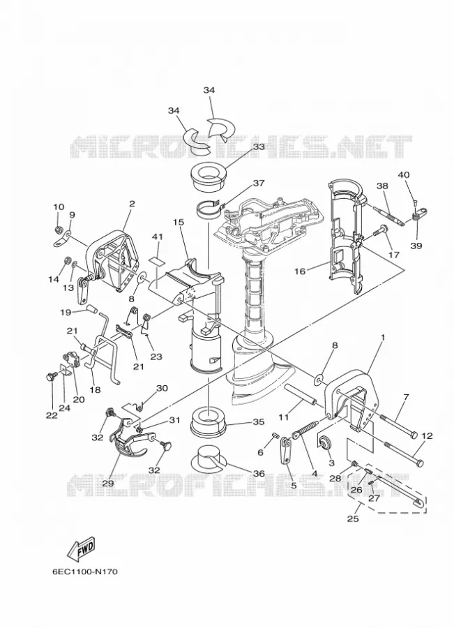 MOUNT Yamaha OUTBOARD ENGINES 5hp (3.7kW) 2016 F5  F5AMHS