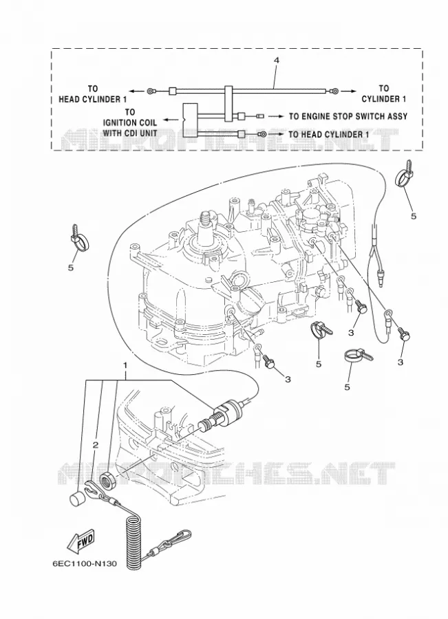 ELECTRICAL  Yamaha OUTBOARD ENGINES 5hp (3.7kW) 2016 F5  F5AMHL