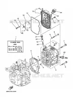 CYLINDER / CRANKCASE 2 for Yamaha F6 2001