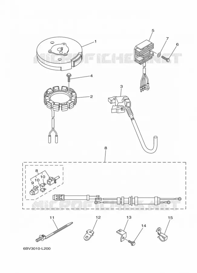 OPTIONAL PARTS Yamaha OUTBOARD ENGINES 6hp (4.4kW) 2012 F6  F6CMHS