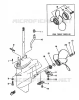LOWER CASING & DRIVE 2 for Yamaha F9.9 1992