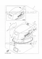 TOP COWLING for Yamaha F9.9 2018