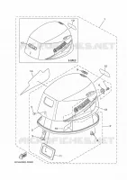 TOP COWLING for Yamaha F9.9 2017