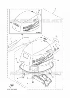 TOP COWLING for Yamaha F9.9 2014