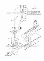 LOWER CASING & DRIVE 1 for Yamaha F9.9 2012