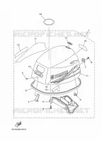 TOP COWLING for Yamaha F9.9 2012