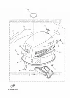 TOP COWLING for Yamaha F9.9 2012