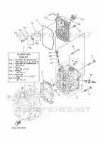 CYLINDER / CRANKCASE 2 for Yamaha F9.9 2017