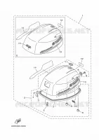TOP COWLING for Yamaha F9.9 2017