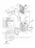 CYLINDER / CRANKCASE 2 for Yamaha F9.9 2015