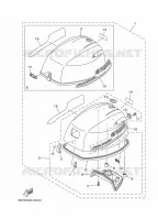 TOP COWLING for Yamaha F9.9 2015